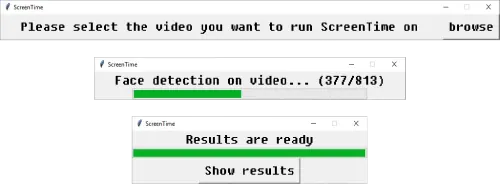 Screentime progress tracking screens