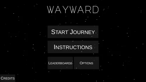 Wayward main menu screen
